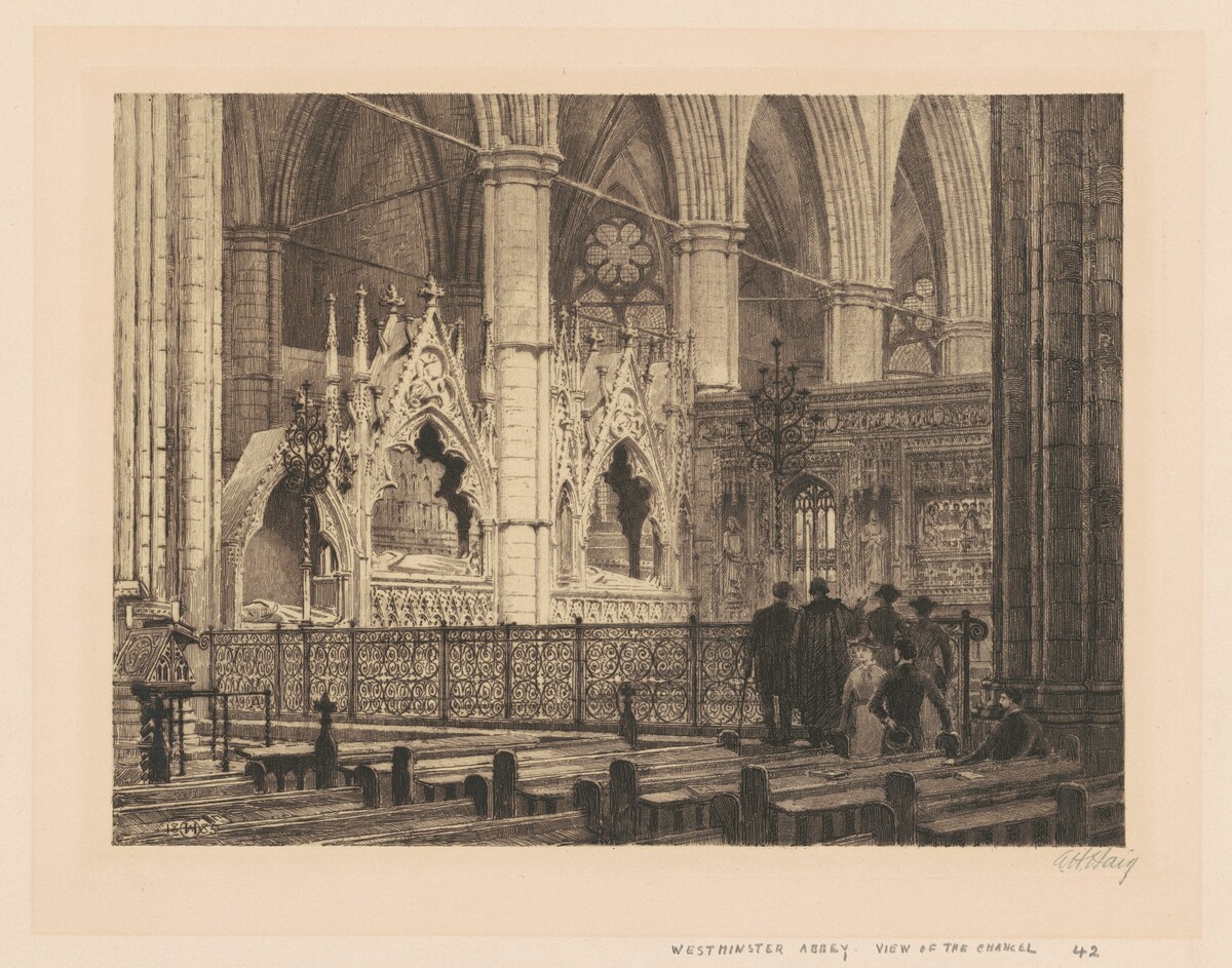 Westminster Abbey, View of the Chancel from the South Transept by Axel Herman Haig