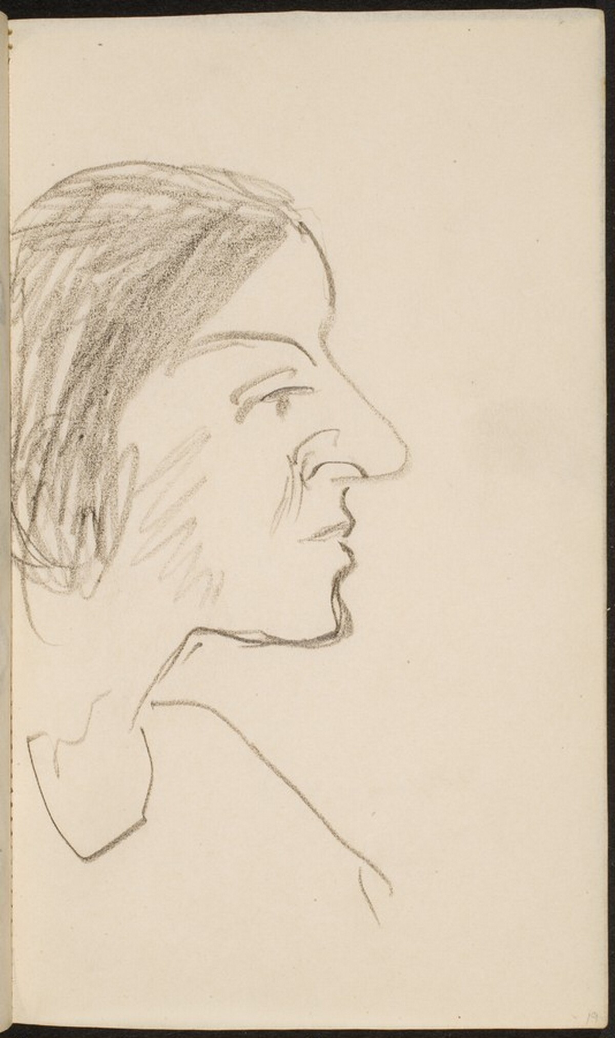 weibliches Profilbildnis (Female Profile) [p. 19] by Max Beckmann