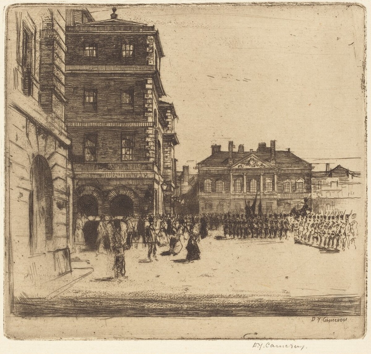 The Horse Guards by David Young Cameron