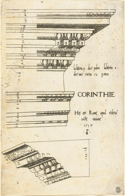 Entablature from the Church of Saint Bibiana, Rome