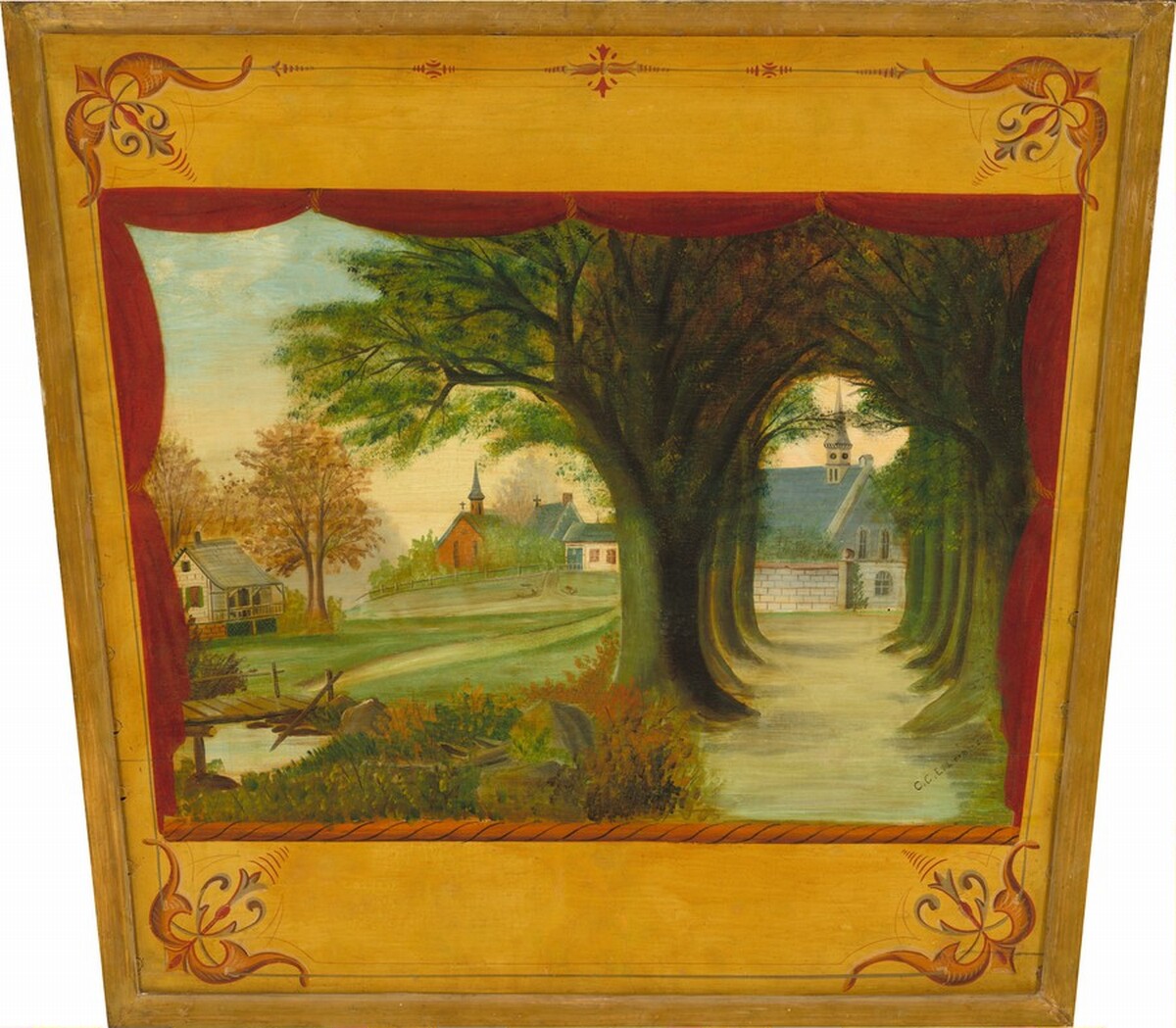 Landscape with Churches by Charles C.E. Lermond