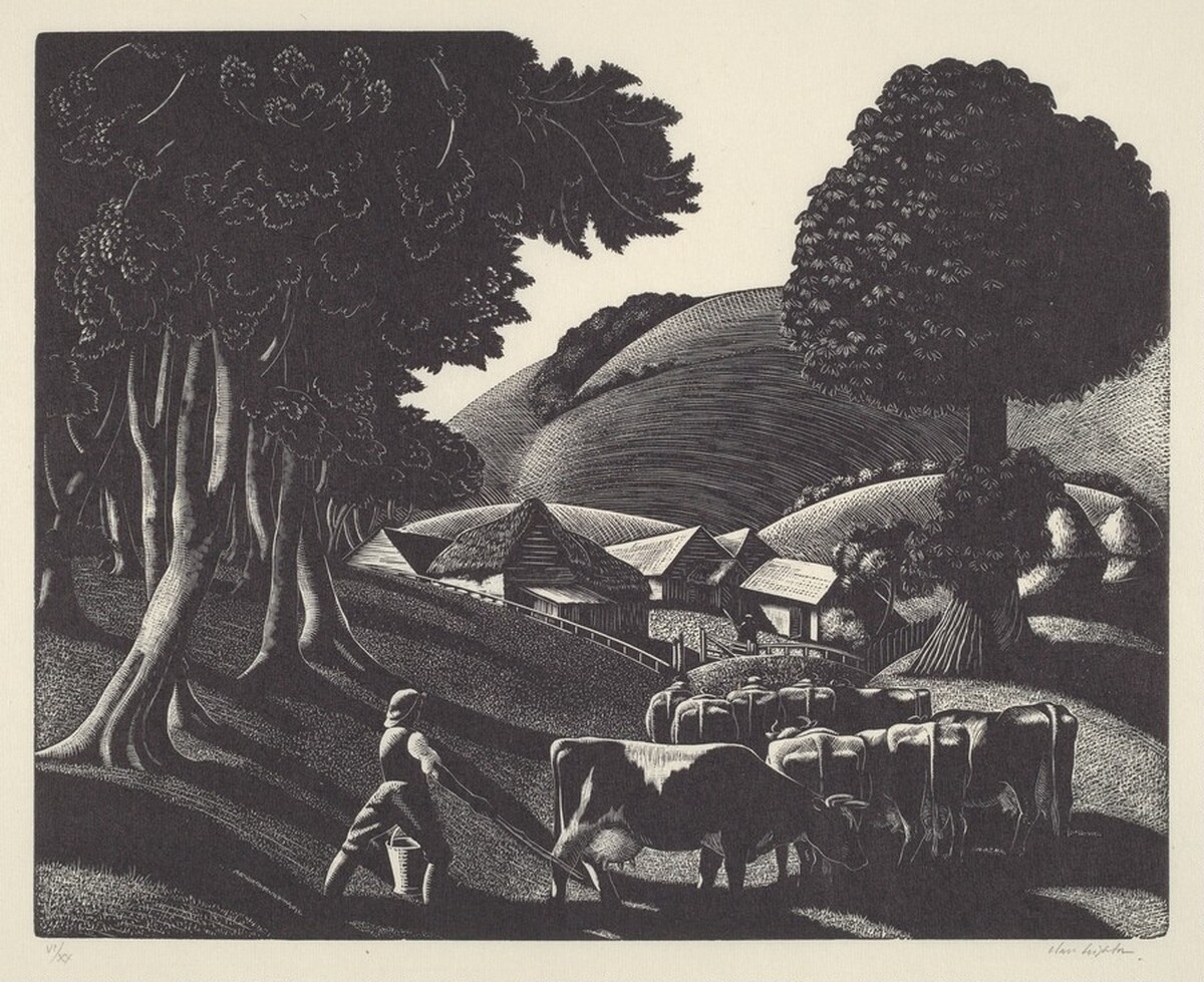To the Milking by Clare Leighton