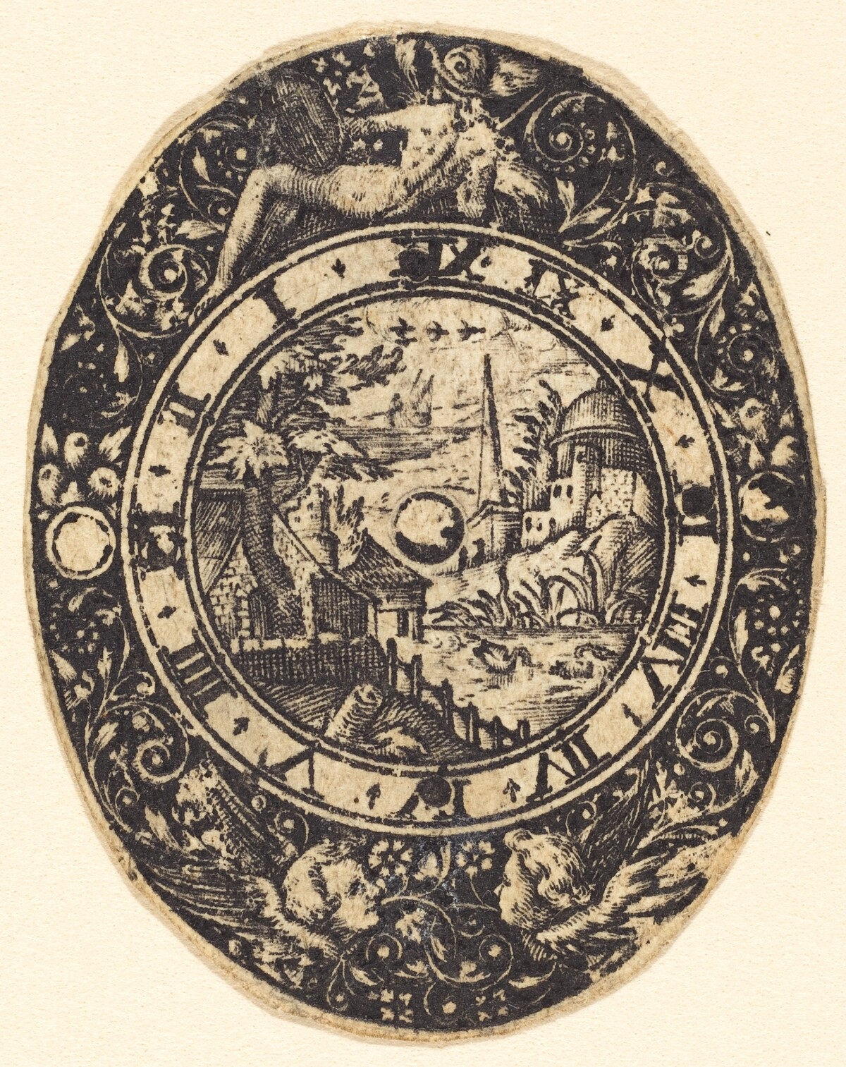 Landscape with an Obelisk by Antoine Jacquard