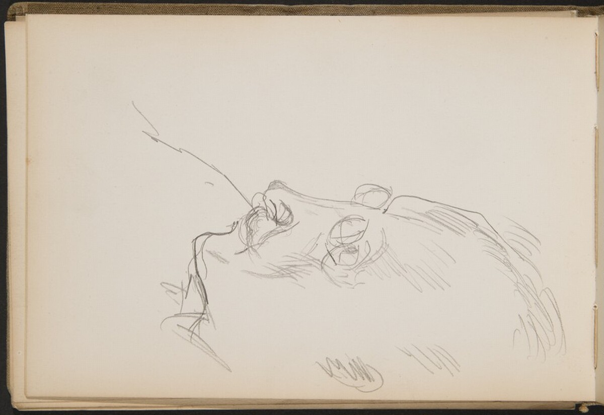 Männliche Bildnisstudie (Unknown Male Portrait Study) [p. 20] by Max Beckmann