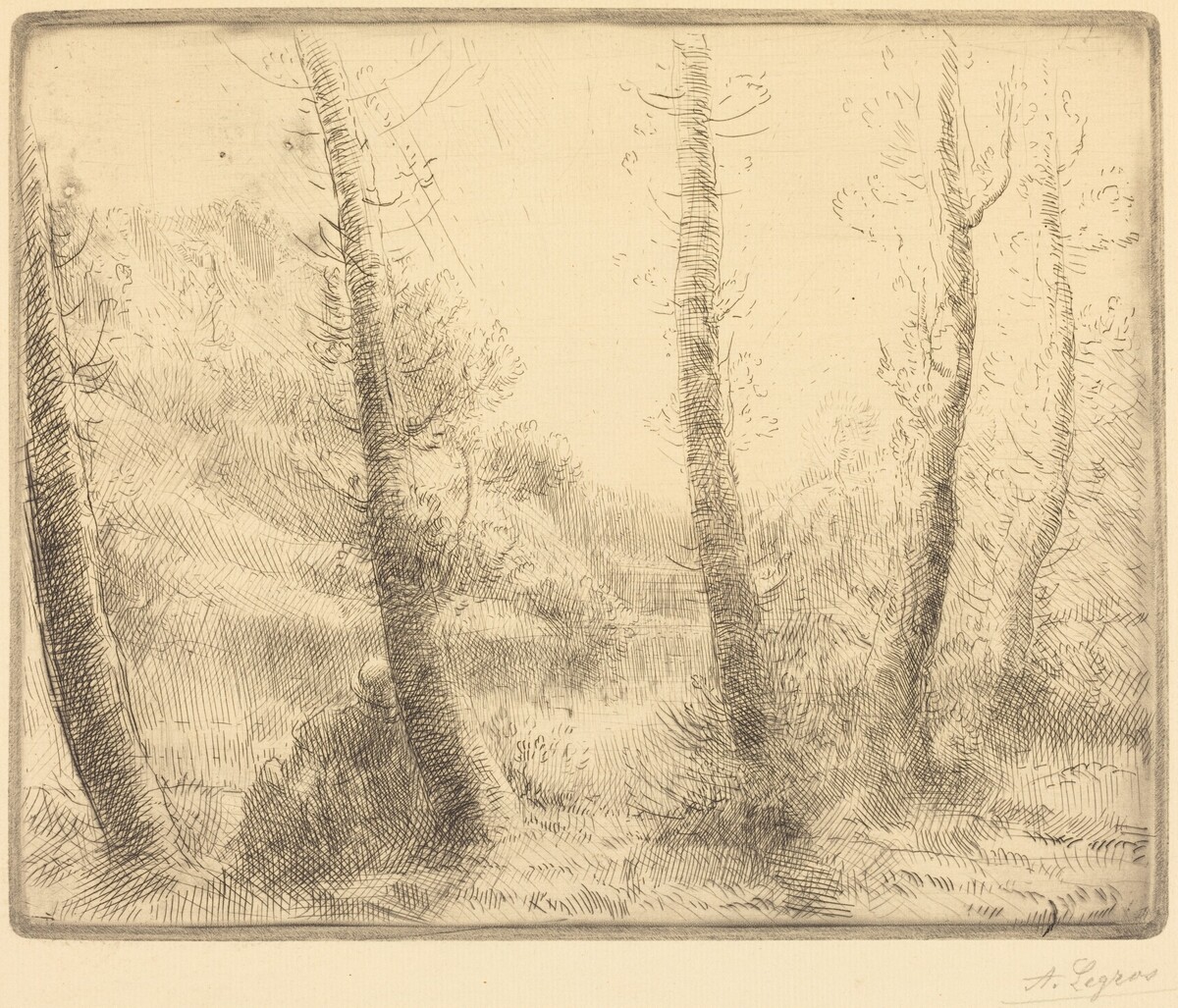 Small Lake (Le petit lac) by Alphonse Legros