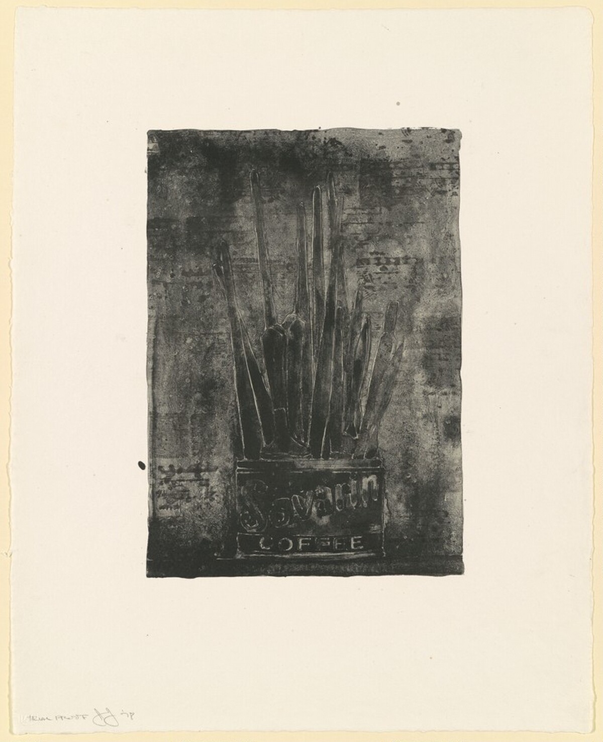 Savarin 1 (Cookie) [trial proof] by Jasper Johns