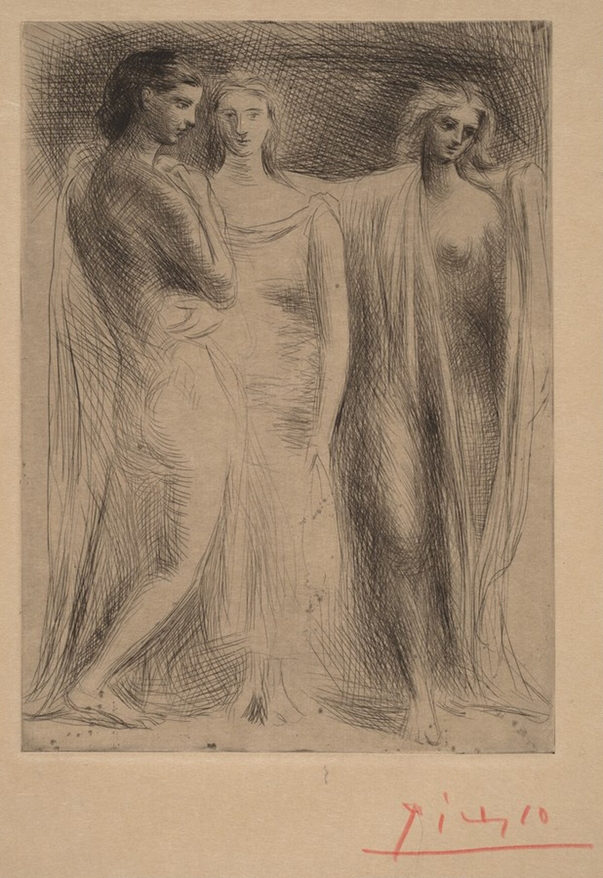 Three Women (Les trois femmes) by Pablo Picasso
