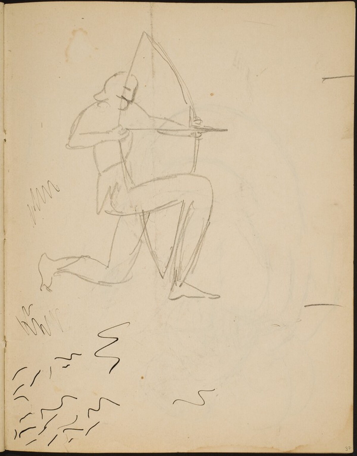 Bogenschütze (Archer) [p. 37] by Max Beckmann