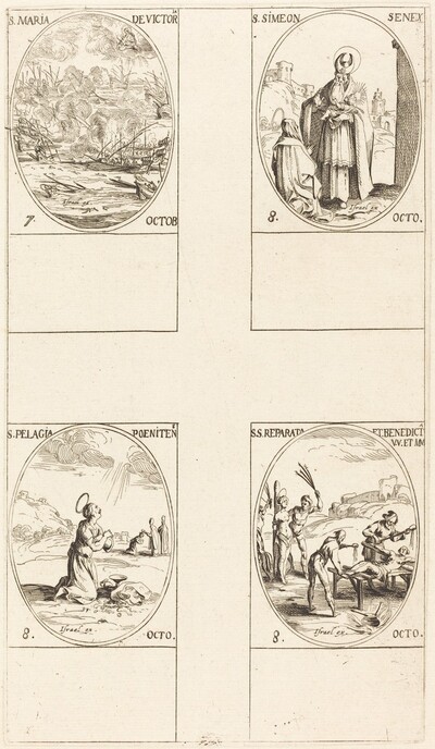 St. Mary of Victory; St. Simeon, Prophet; St. Pelagia; Sts. Reparata and Benedicta