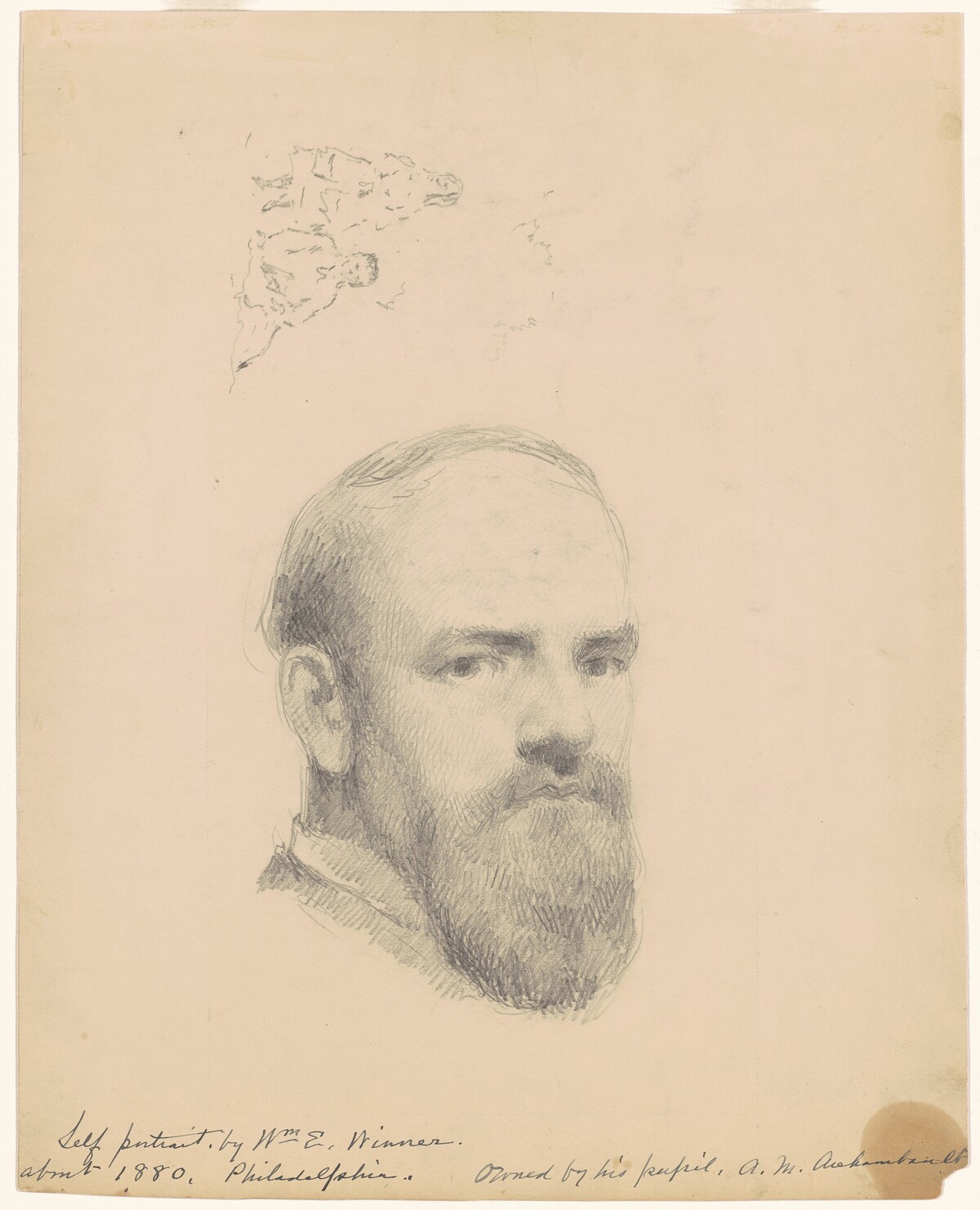 Self-Portrait [recto] by William E. Winner
