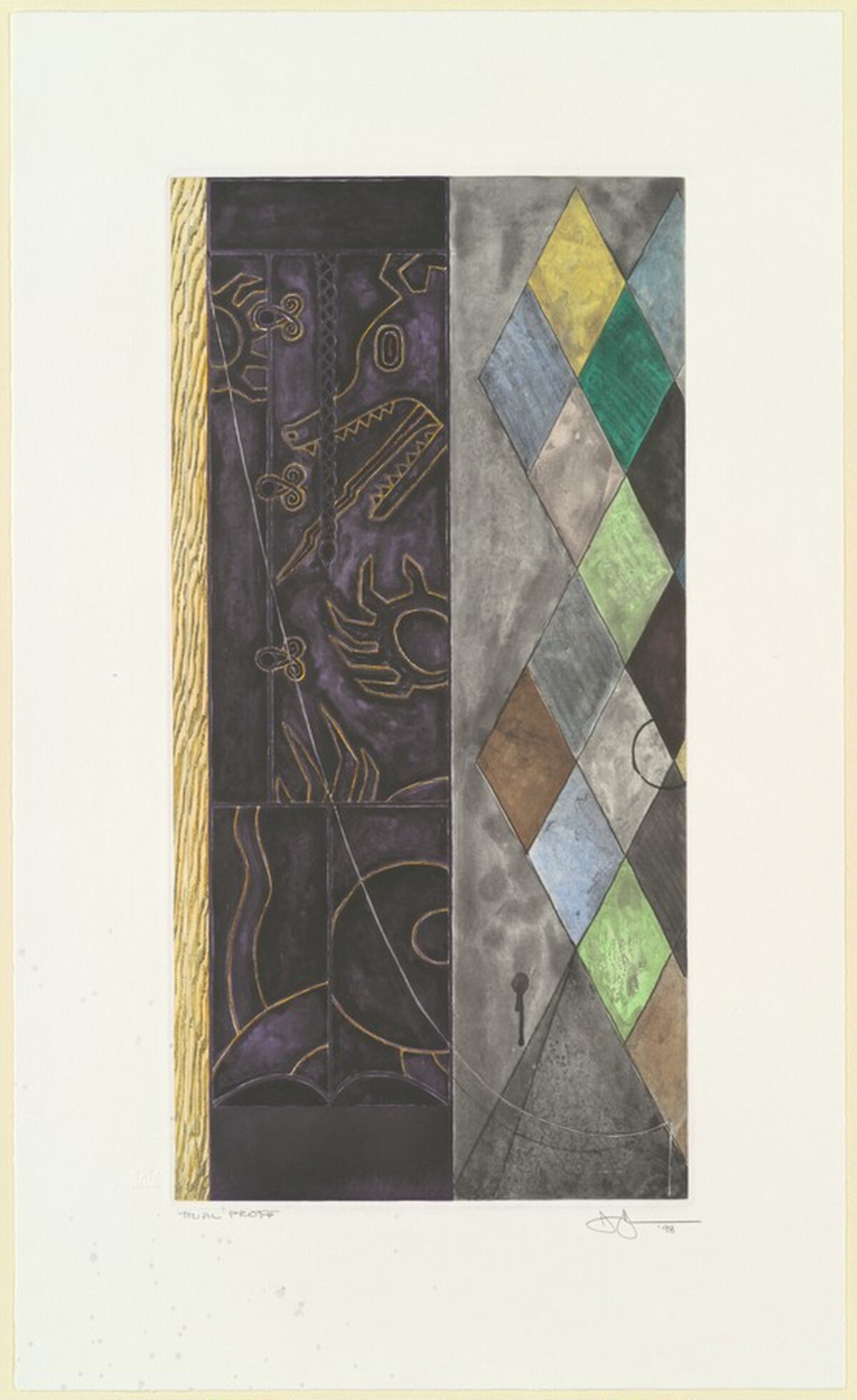 Untitled [trial proof] by Jasper Johns