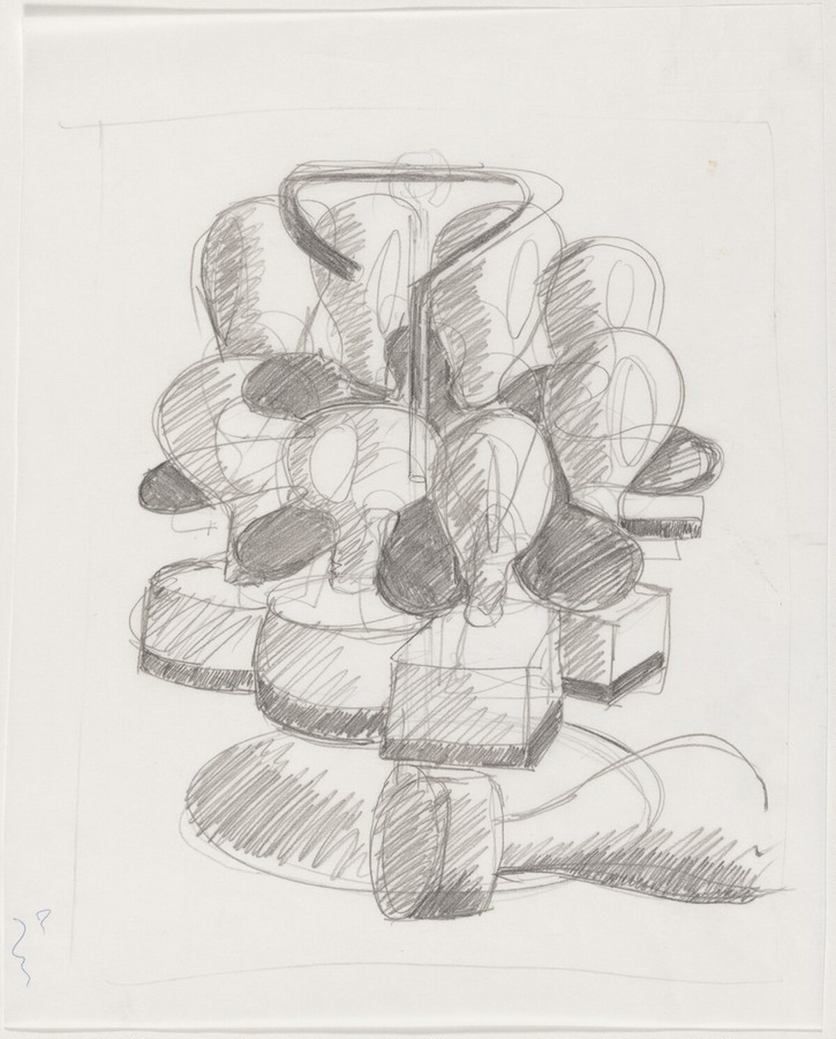 Suburbs I [preparatory drawing] by Tony Cragg