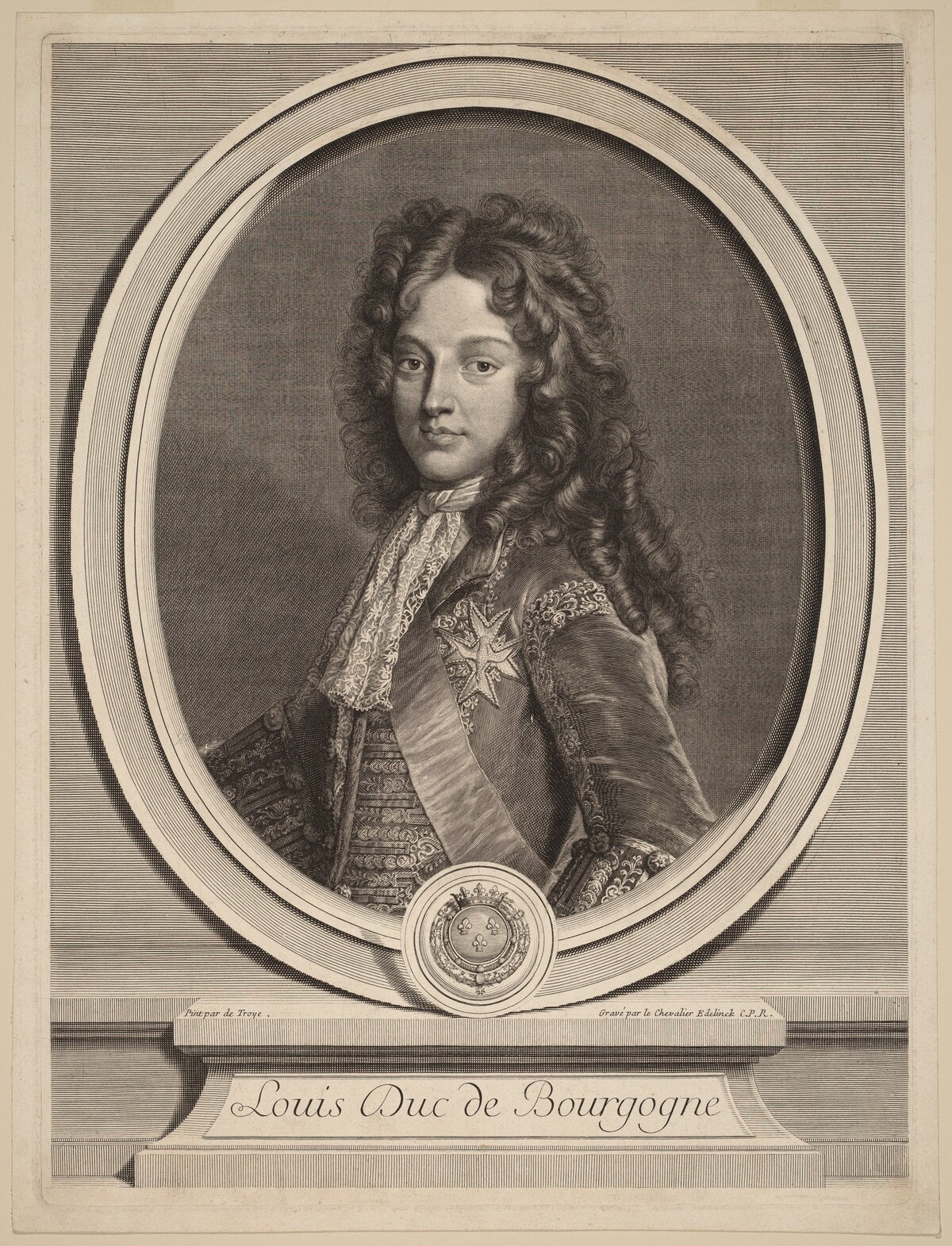 Louis, Duke of Burgundy by Gerard Edelinck after François de Troy