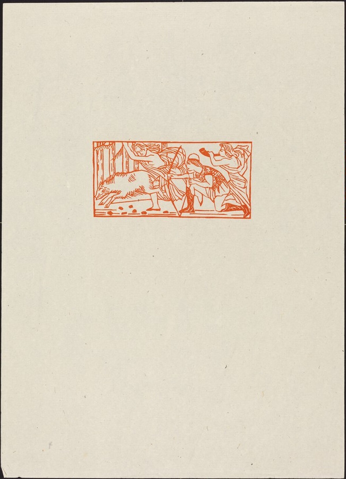 Tenth Eclogue: Gallus Hunting the Fierce Wild Boar (Gallus chasse le sangler) by Aristide Maillol