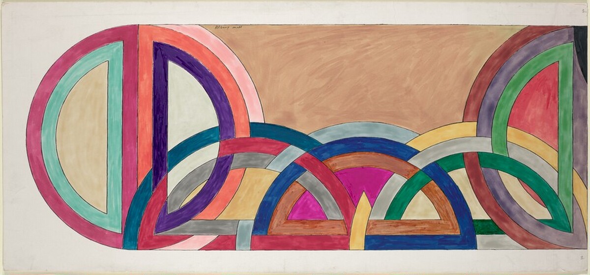 Study for Albany Mall [panel 1] by Frank Stella