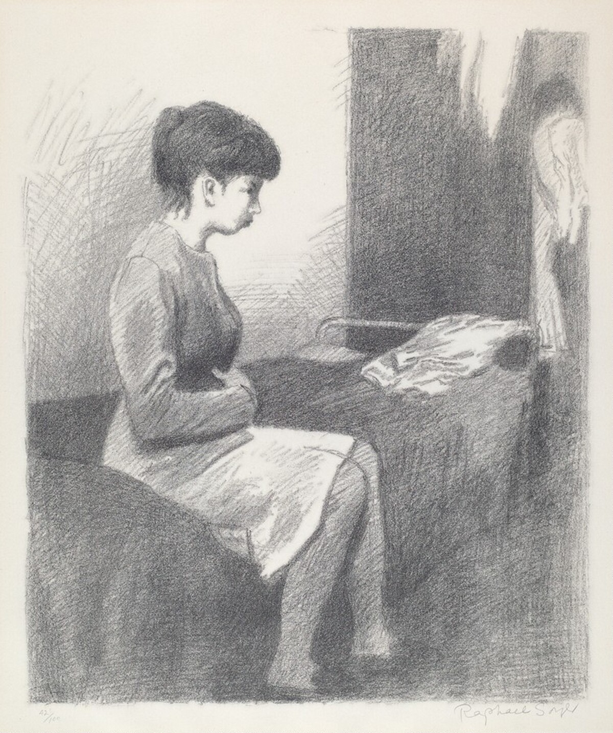 Seated Girl by Raphael Soyer