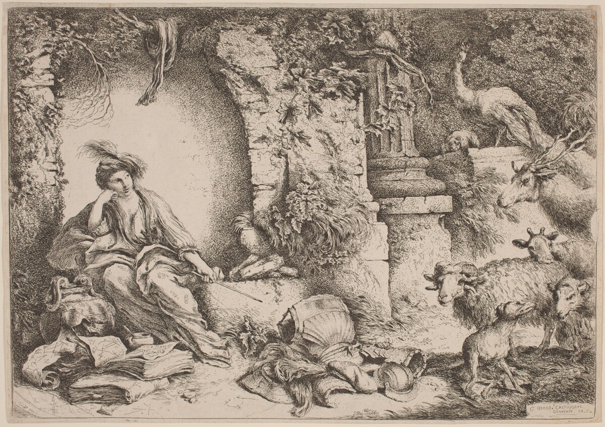 Circe Changing Ulysses' Men into Beasts by Giovanni Benedetto Castiglione