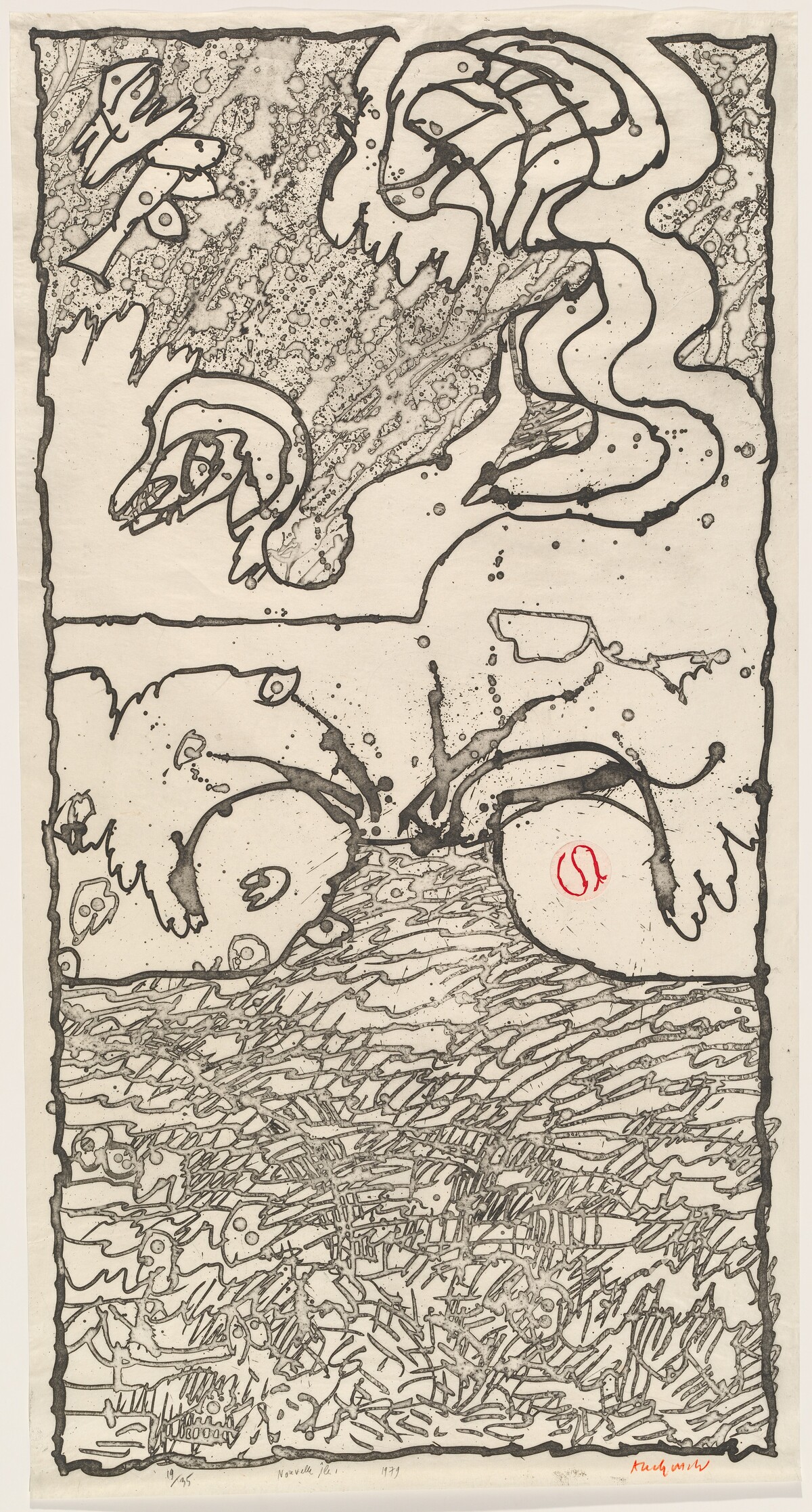 Nouvelle île by Pierre Alechinsky