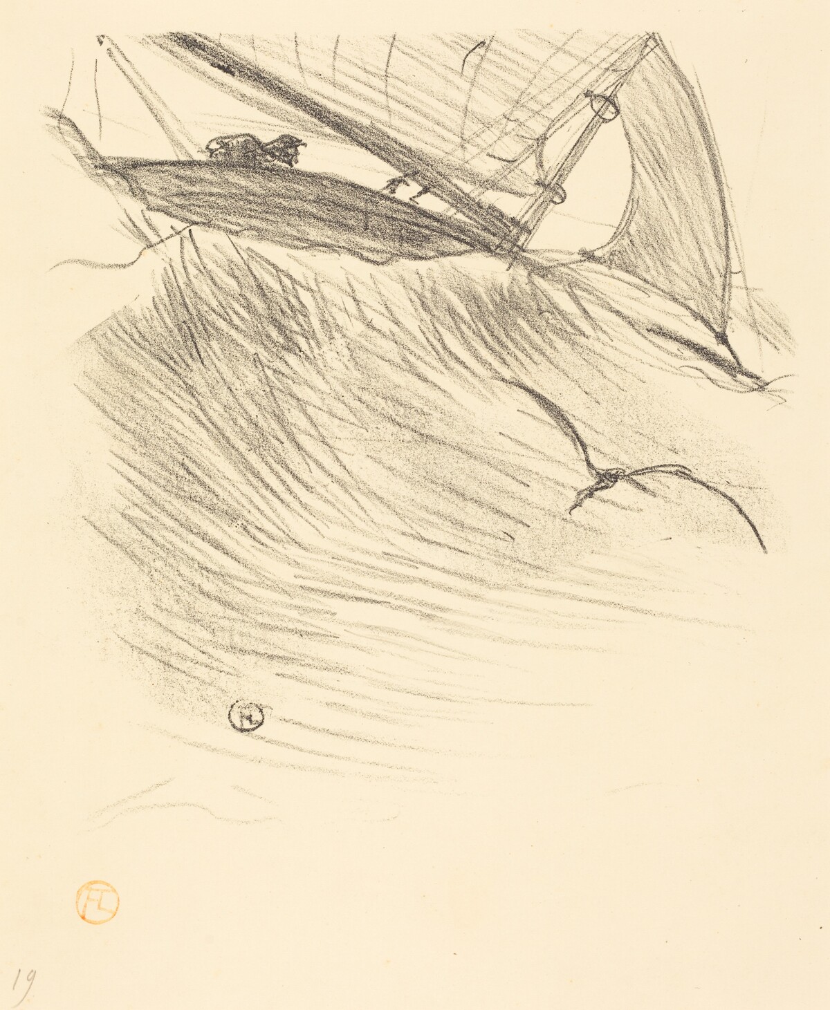 Les hirondelles de mer by Henri de Toulouse-Lautrec