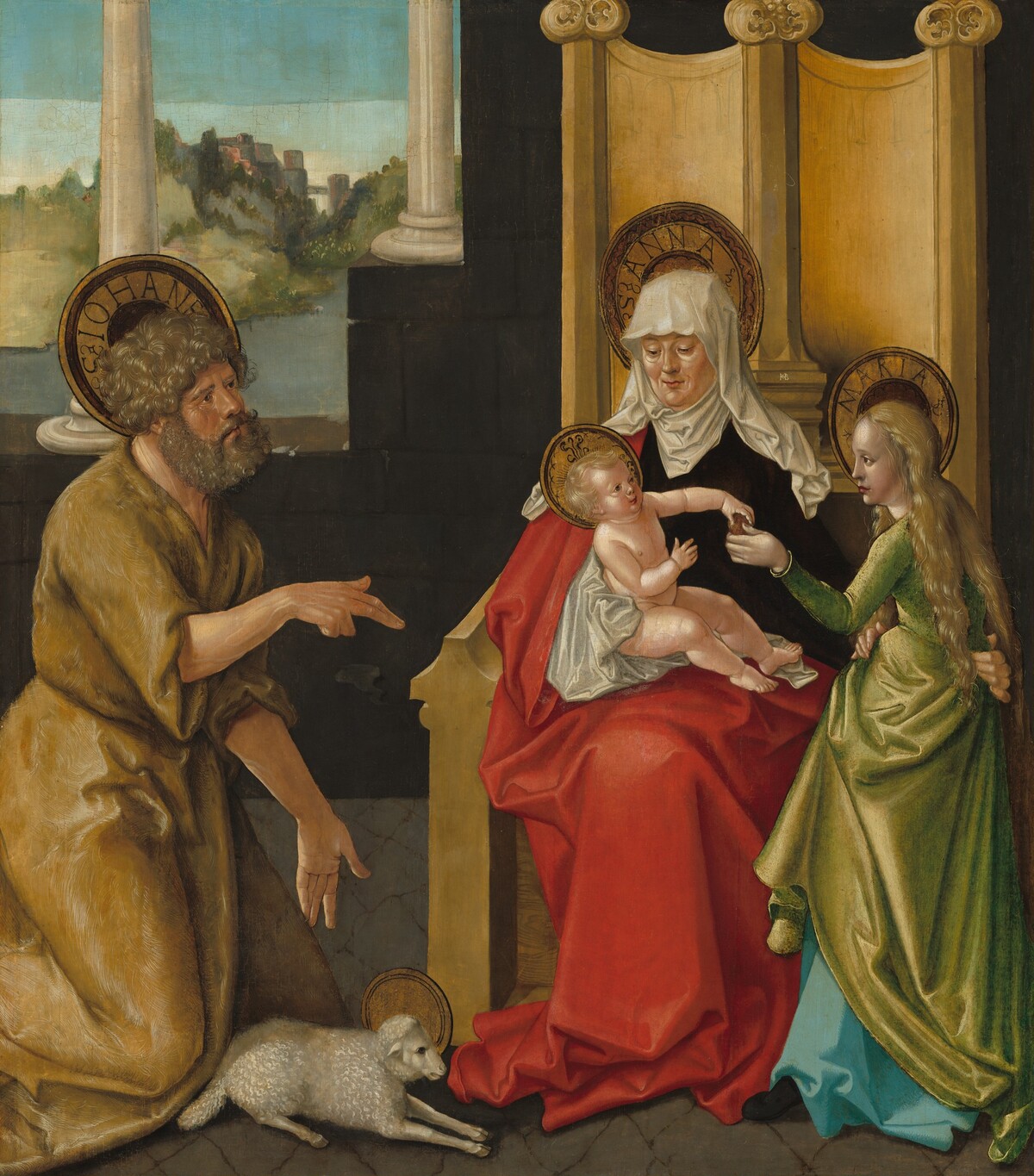 Saint Anne with the Christ Child, the Virgin, and Saint John the Baptist by Hans Baldung Grien