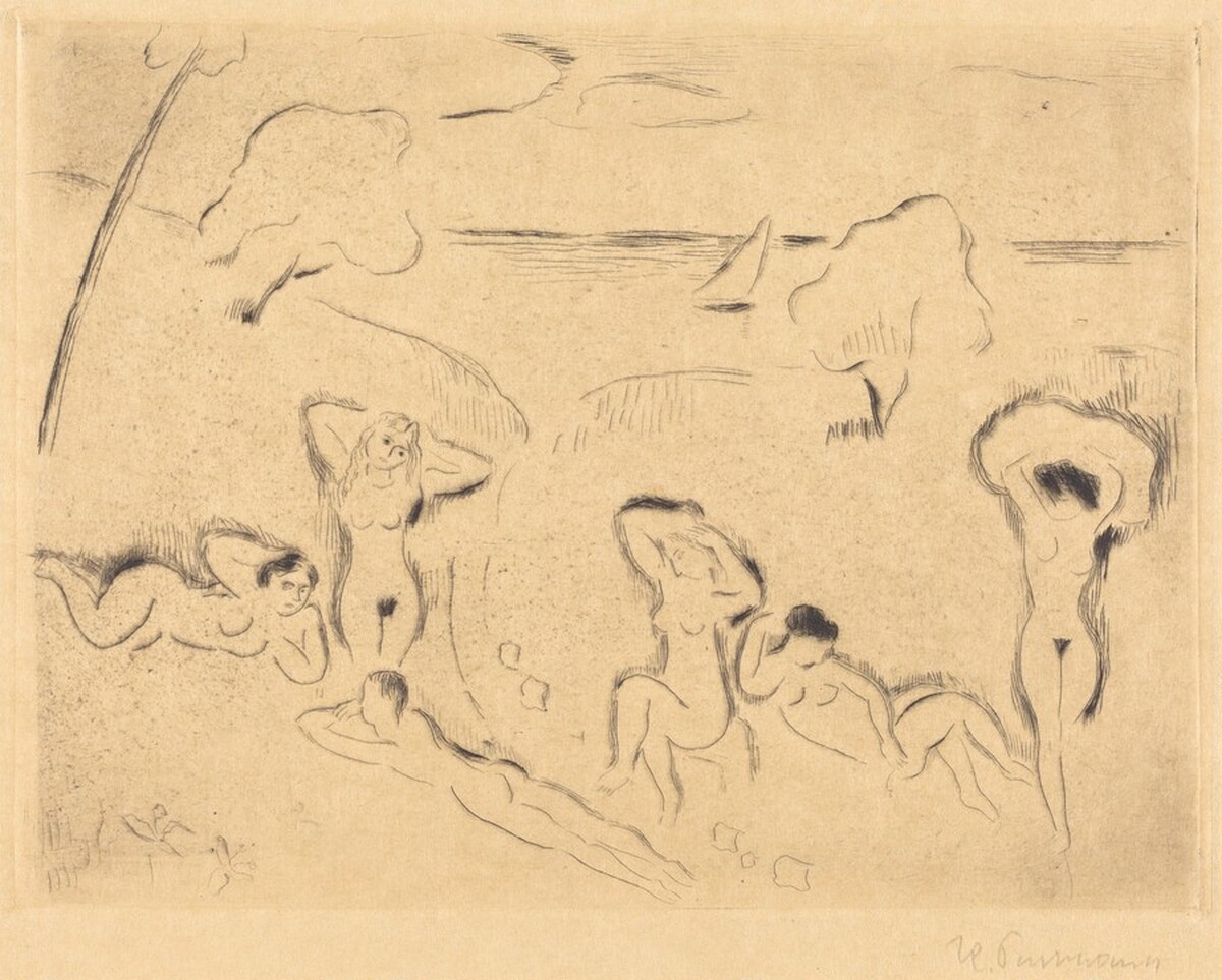 Bathers by Hans Purrmann