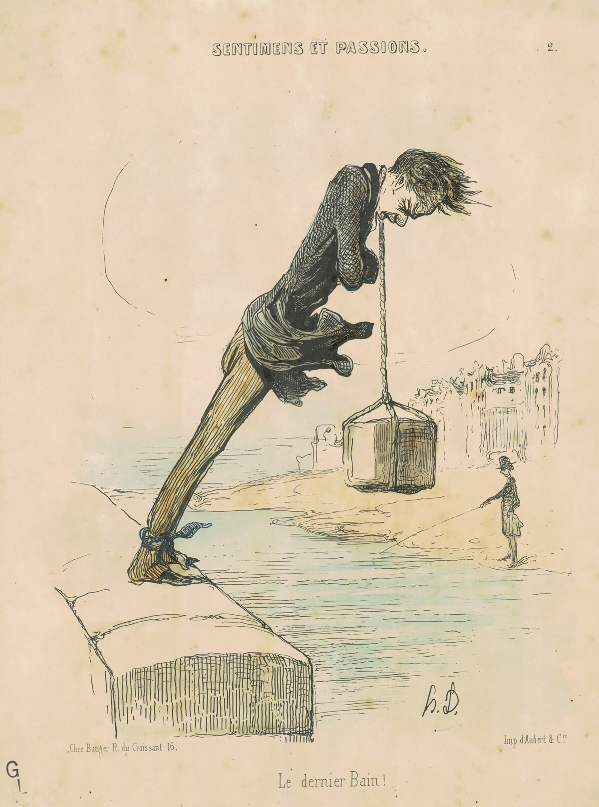 Le dernier bain! by Honoré Daumier