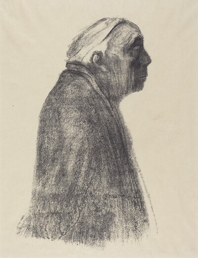 Self-Portrait in Profile Looking Right (Selbstbildnis in Profil nach Rechts)