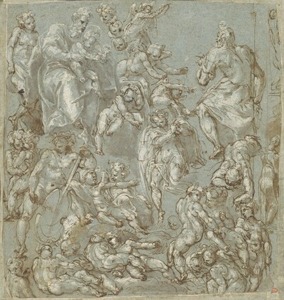 Saint Joseph and the Christ Child with Angels and Putti