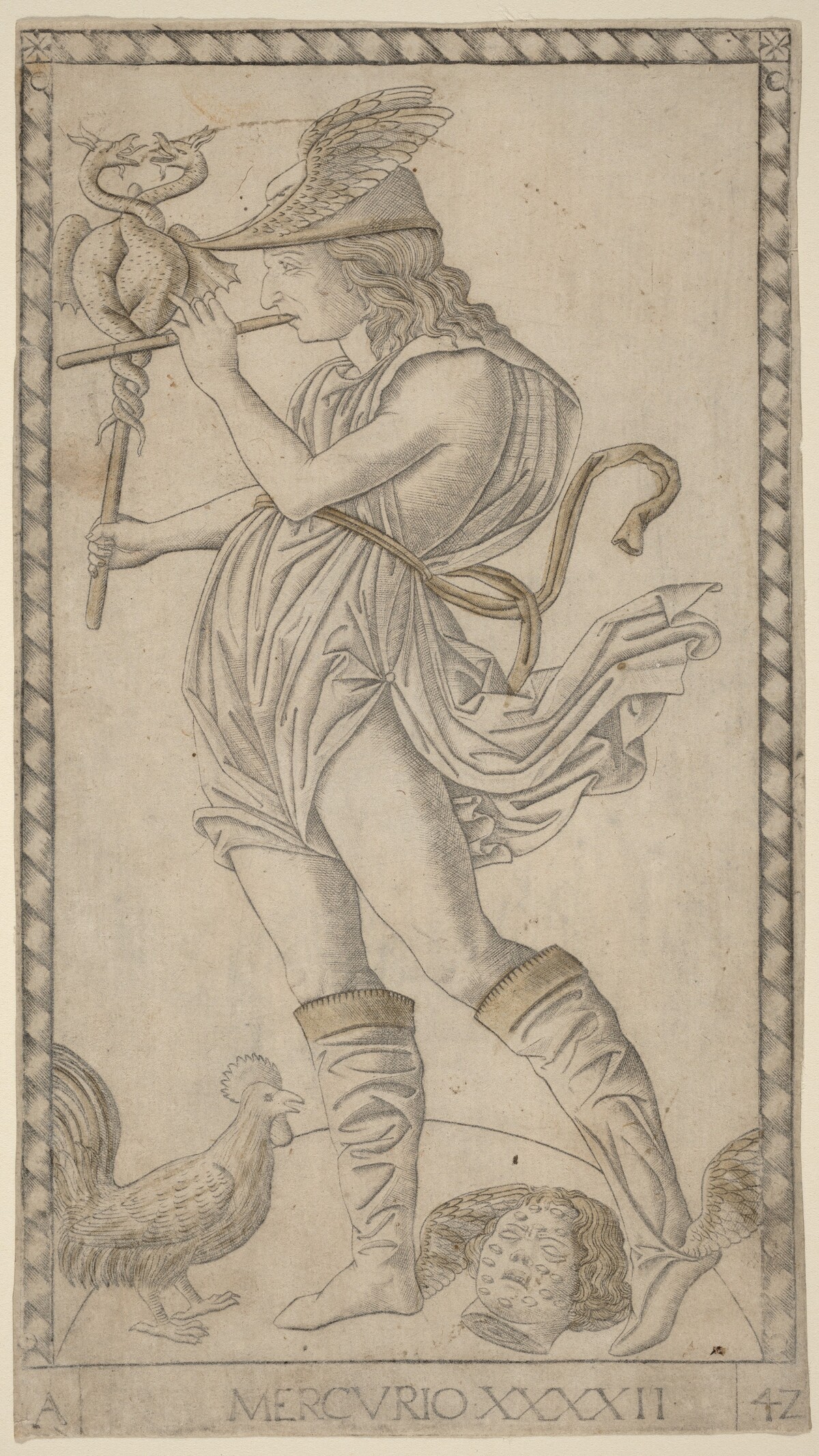Mercurio (Mercury) by Master of the E-Series Tarocchi