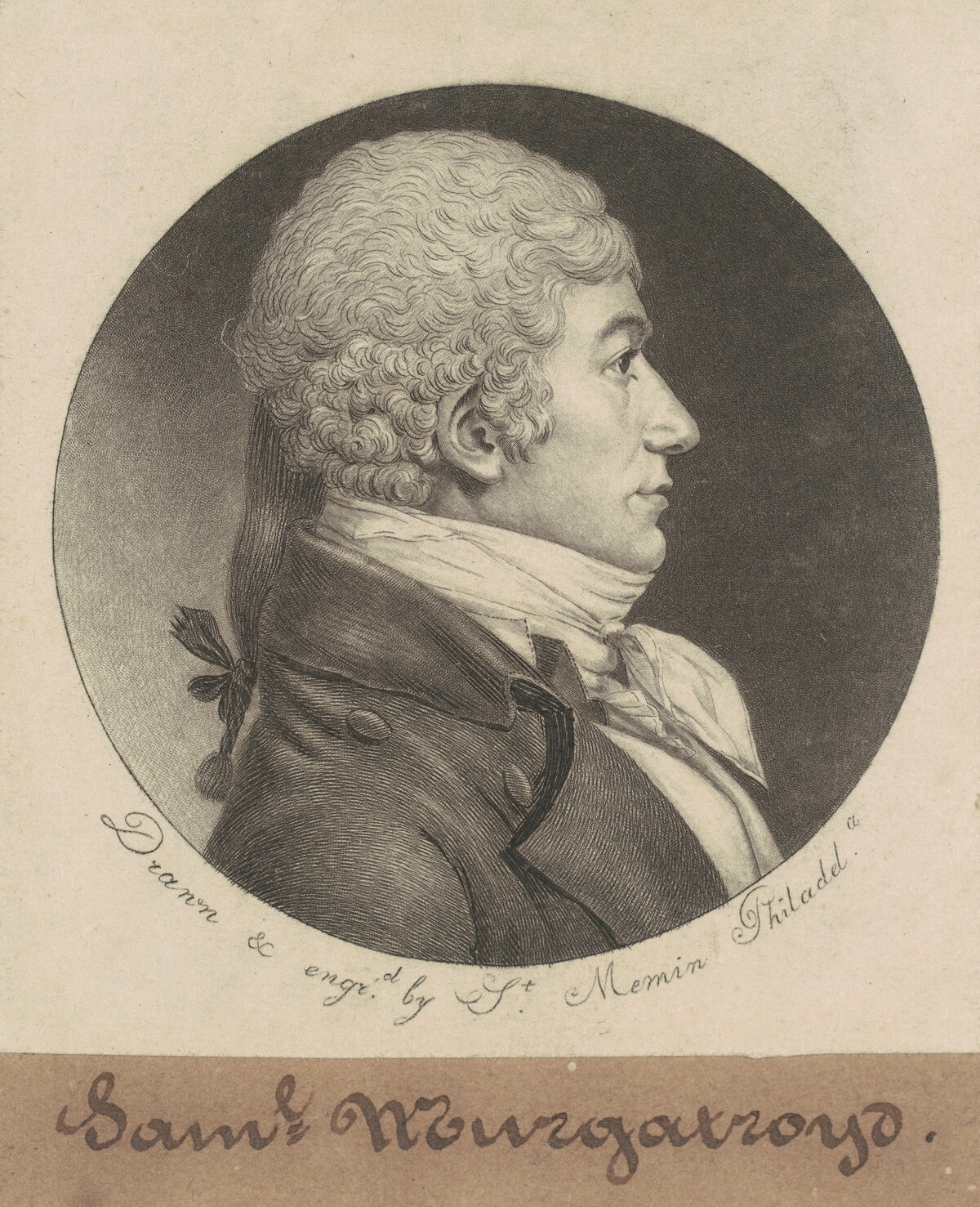 Samuel Murgatroyd by Charles B. J. Févret de Saint-Mémin