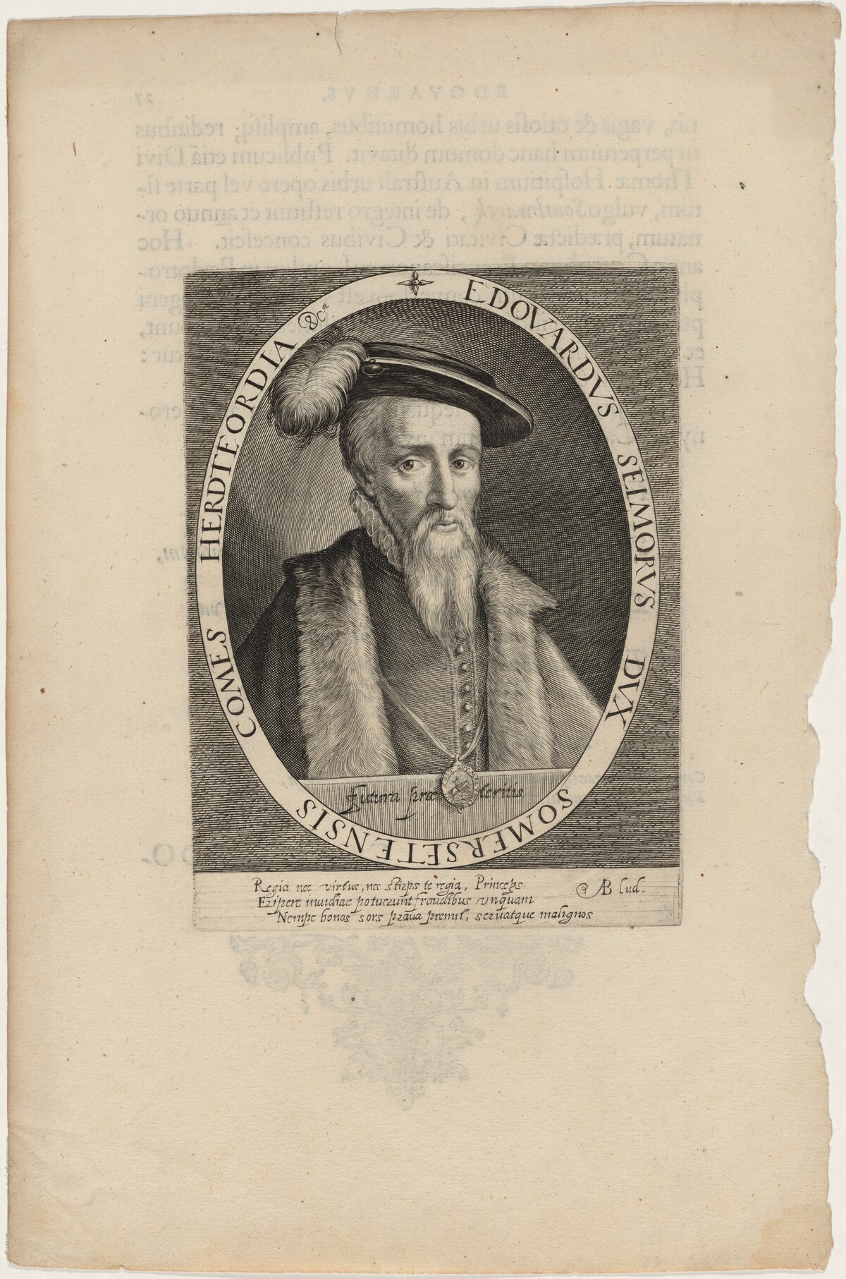 Edward Seymour, First Duke of Somerset by Willem de Passe and Magdalena de Passe