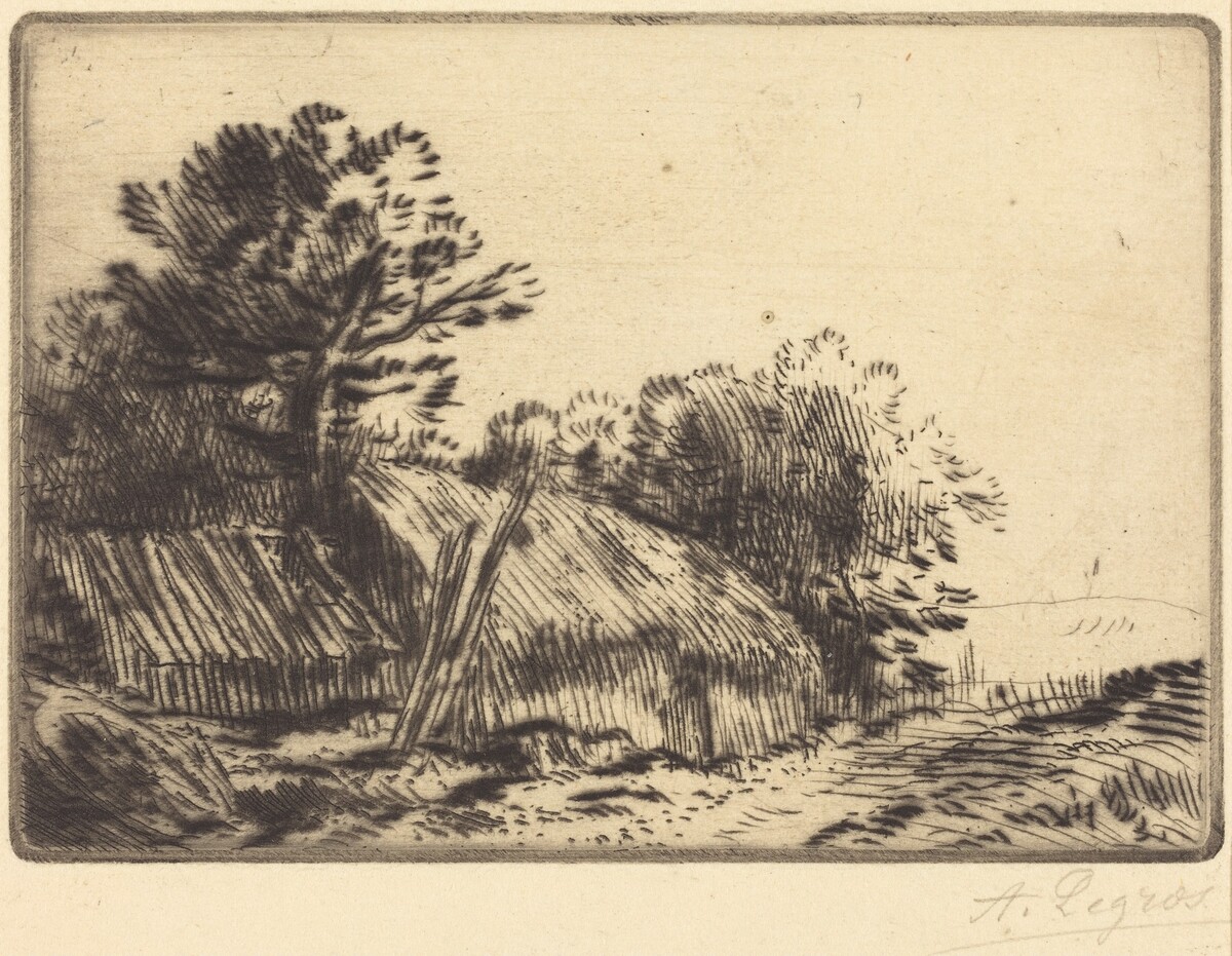 Rustic Scene (Scene rustique) by Alphonse Legros