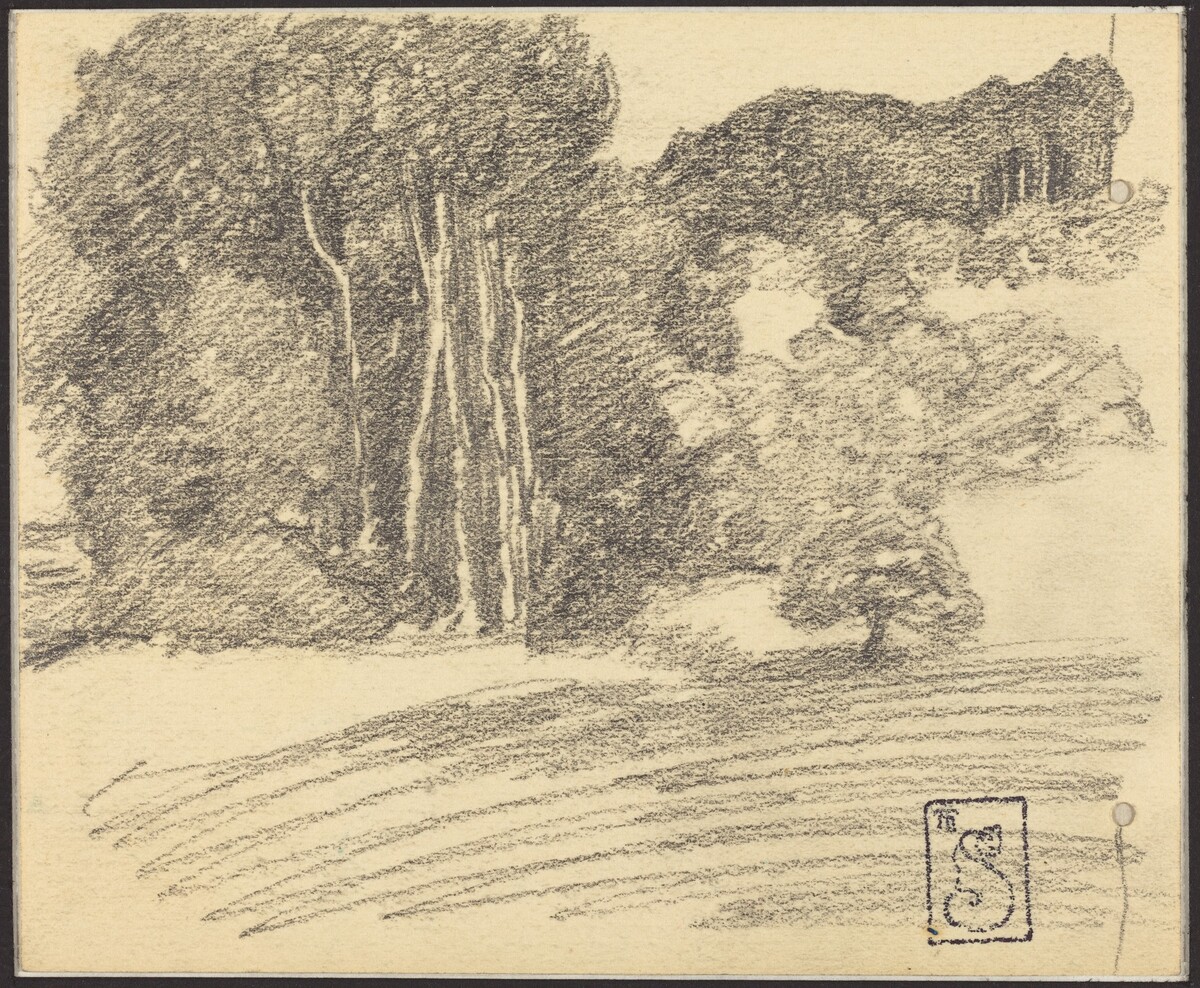 The Forest at Courdemanche by Théophile Alexandre Steinlen