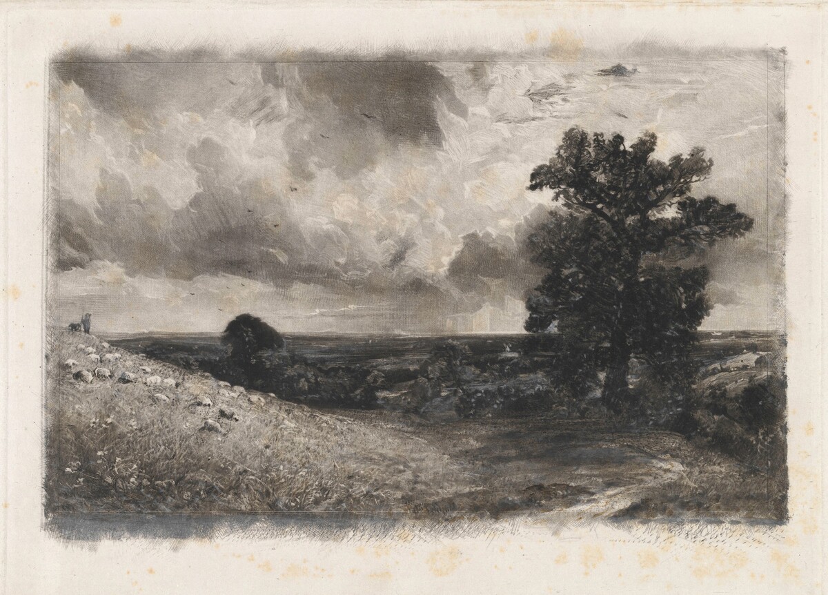 Noon by David Lucas after John Constable
