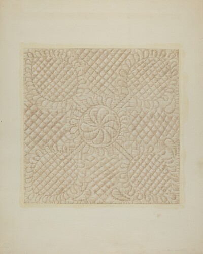 Detail of Quilt - Tulip Pattern