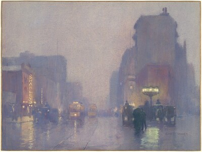 Broadway on a Rainy Evening