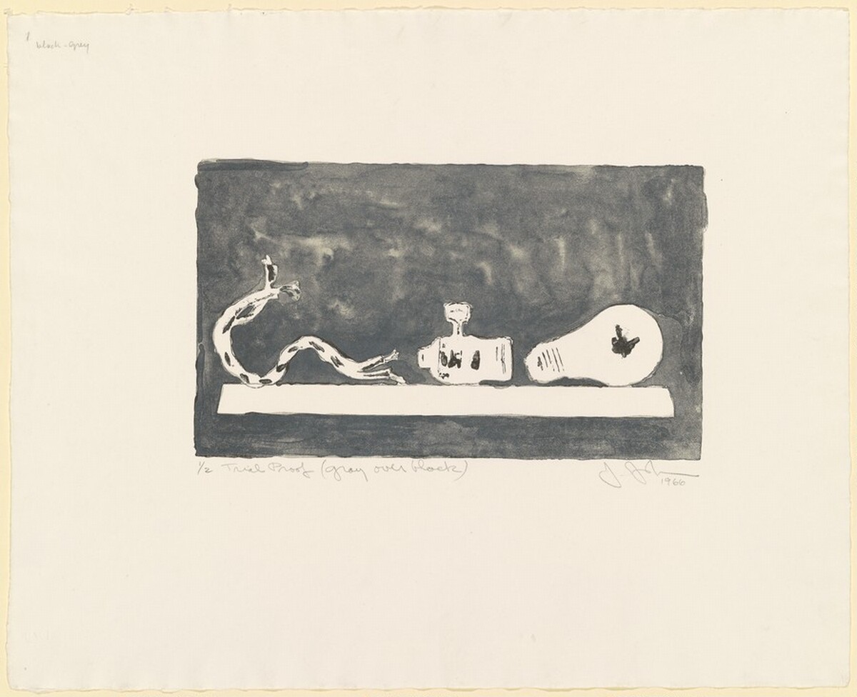 Light Bulb [trial proof] by Jasper Johns