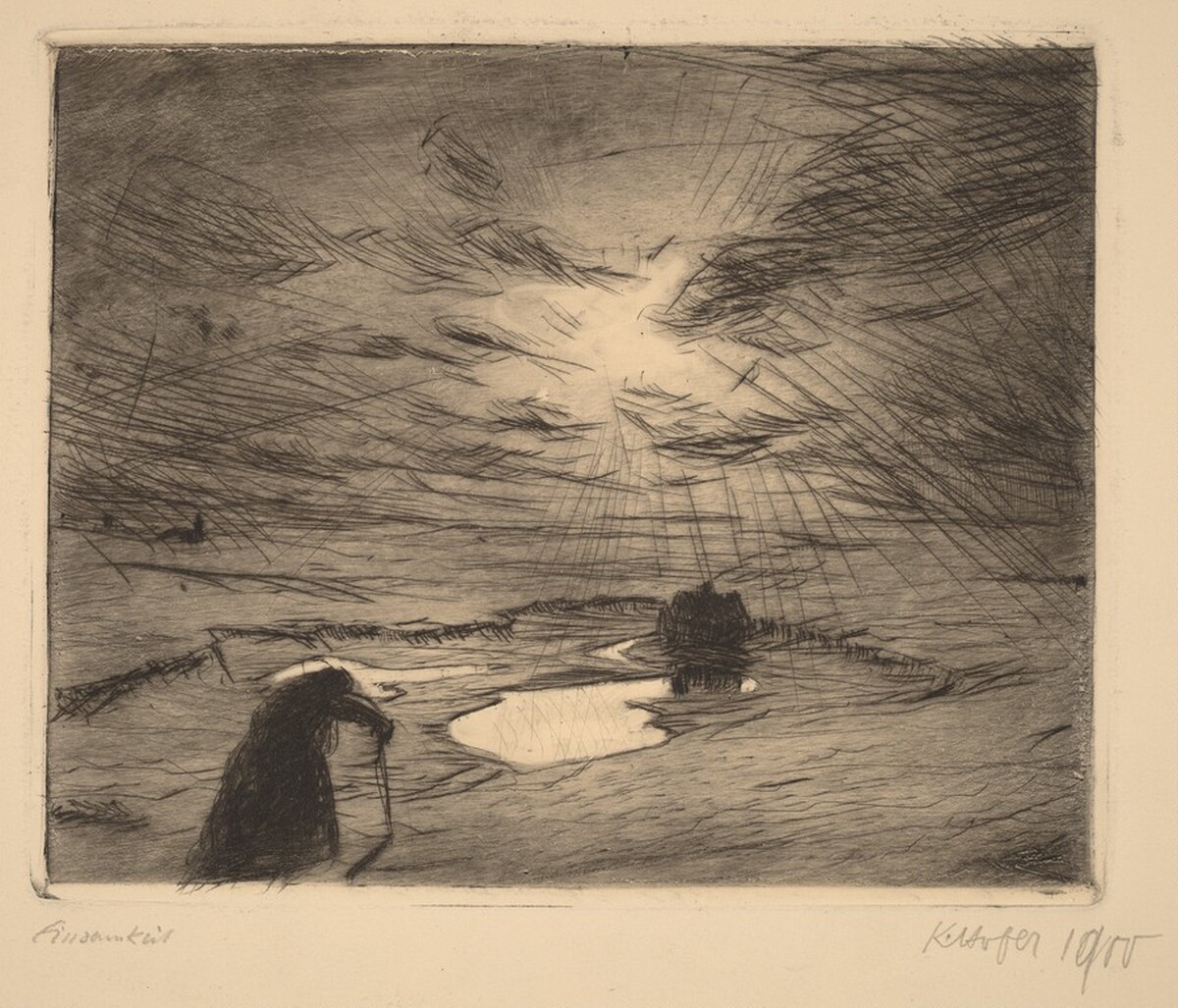 Einsamkeit (Loneliness) by Karl Hofer