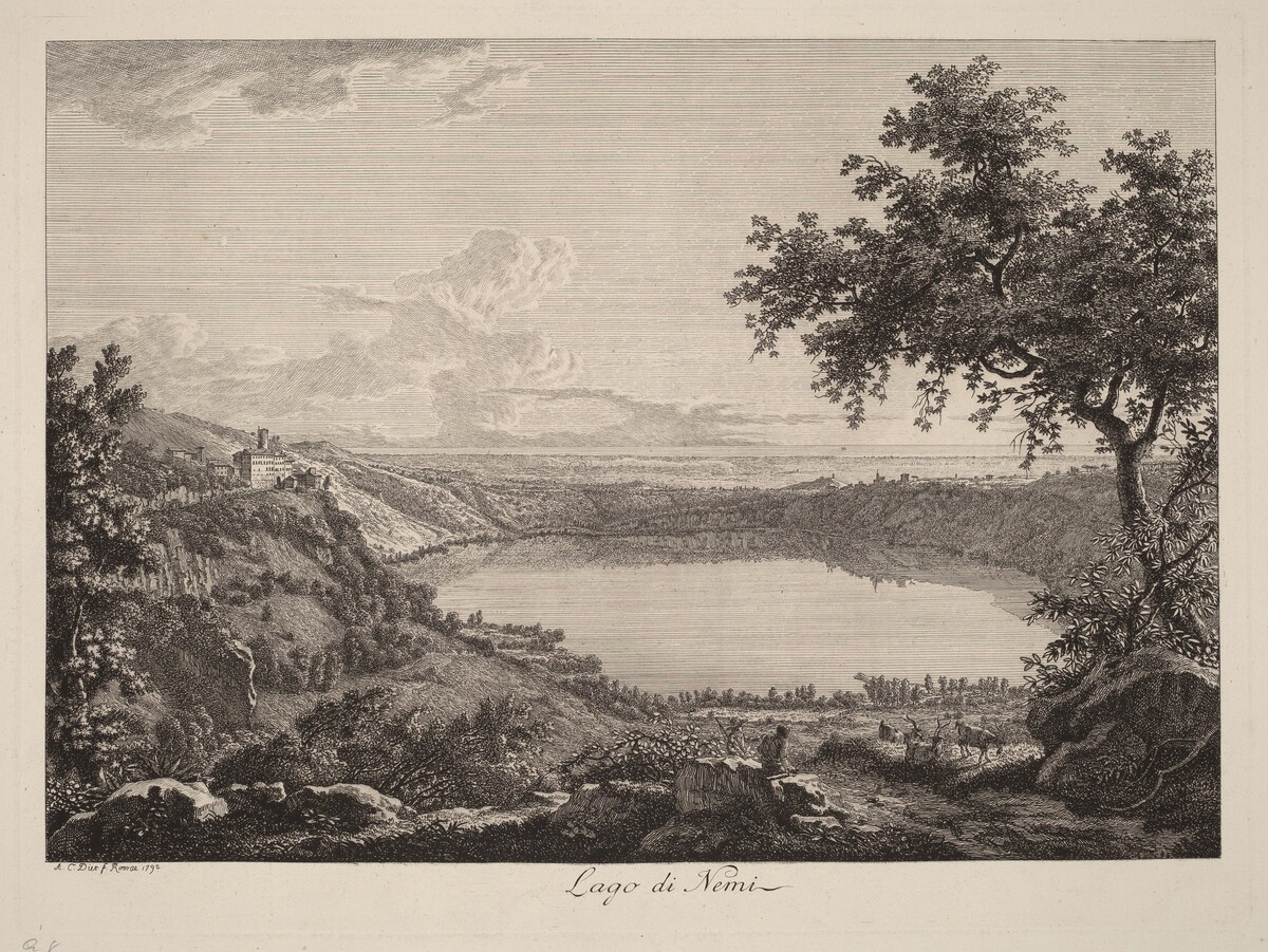 Lago di Nemi (Lake Nemi) by Albert Christoph Dies