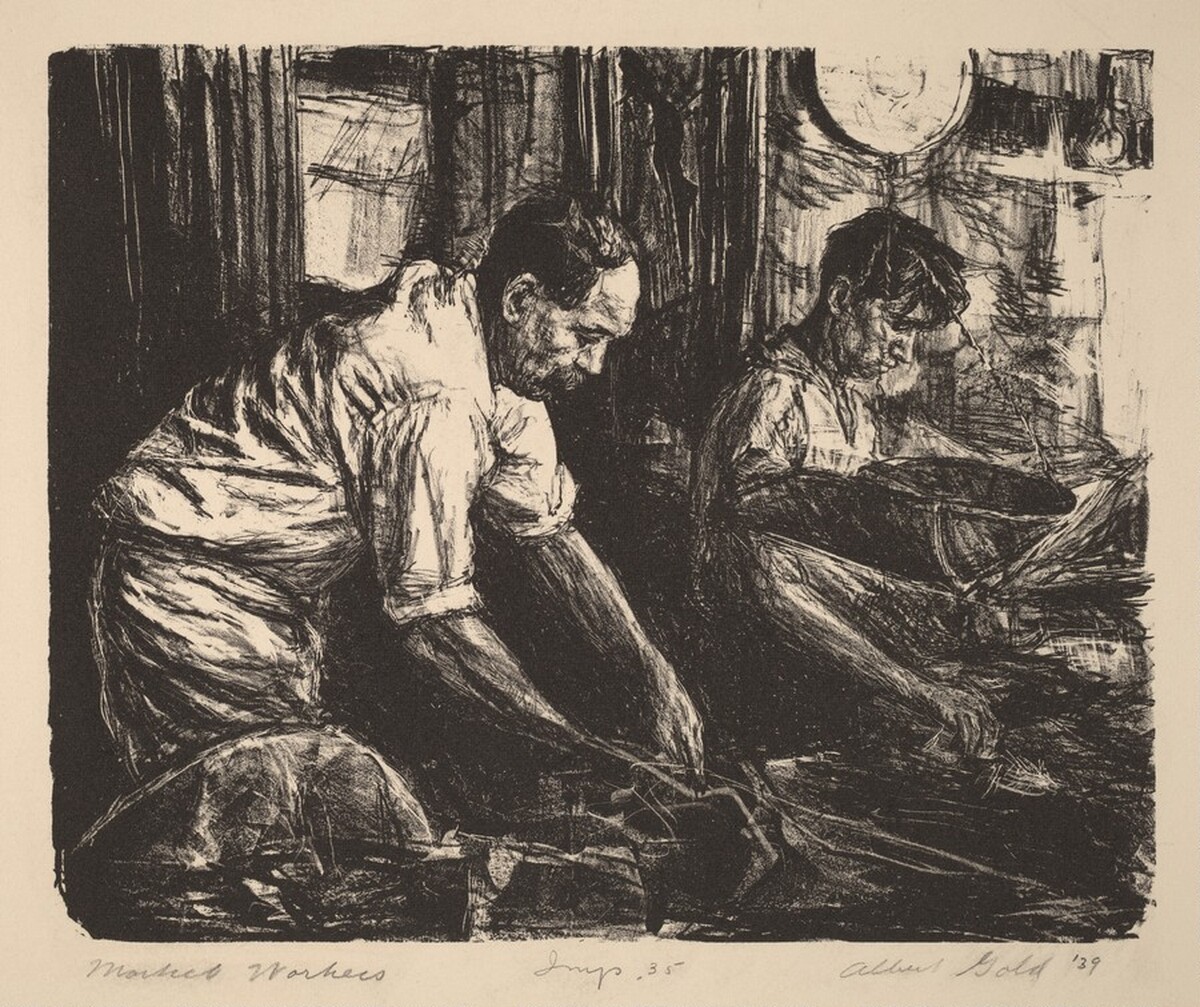 Market Workers by Albert Gold