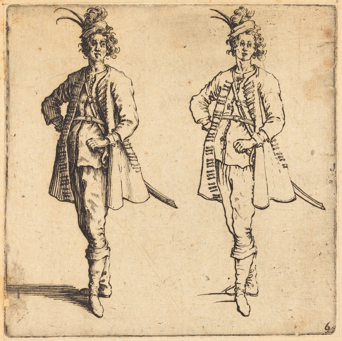 Officer, Front View by Jacques Callot