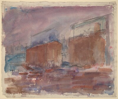 Grain Elevators at Weehawken