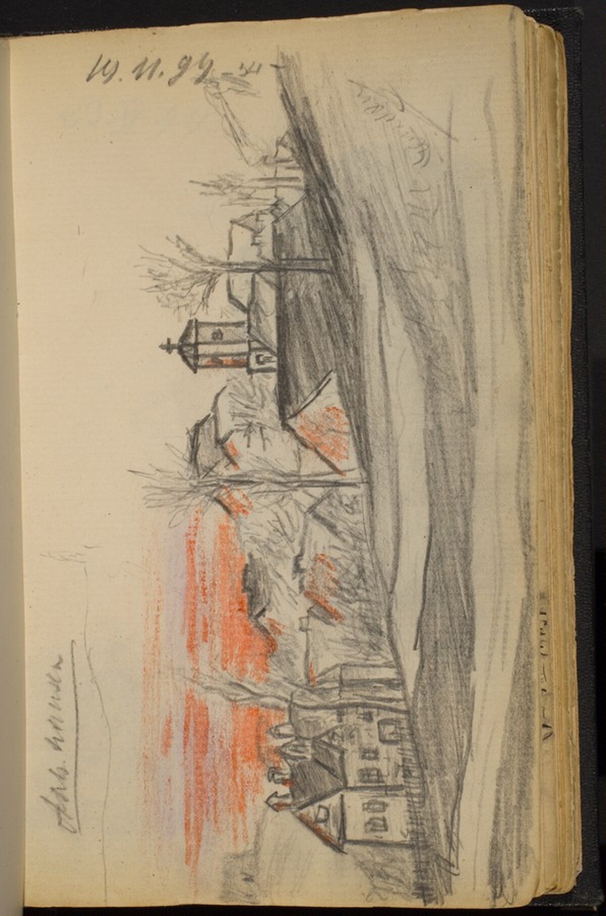 View of a Village by Max Beckmann