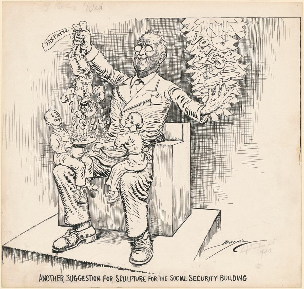 Another Suggestion for Sculpture for the Social Security Building by Clifford Kennedy Berryman