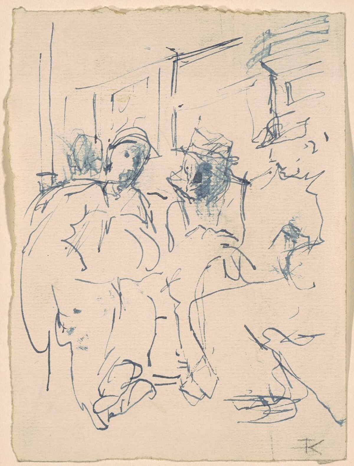 Three Seated Figures by Franz Kline