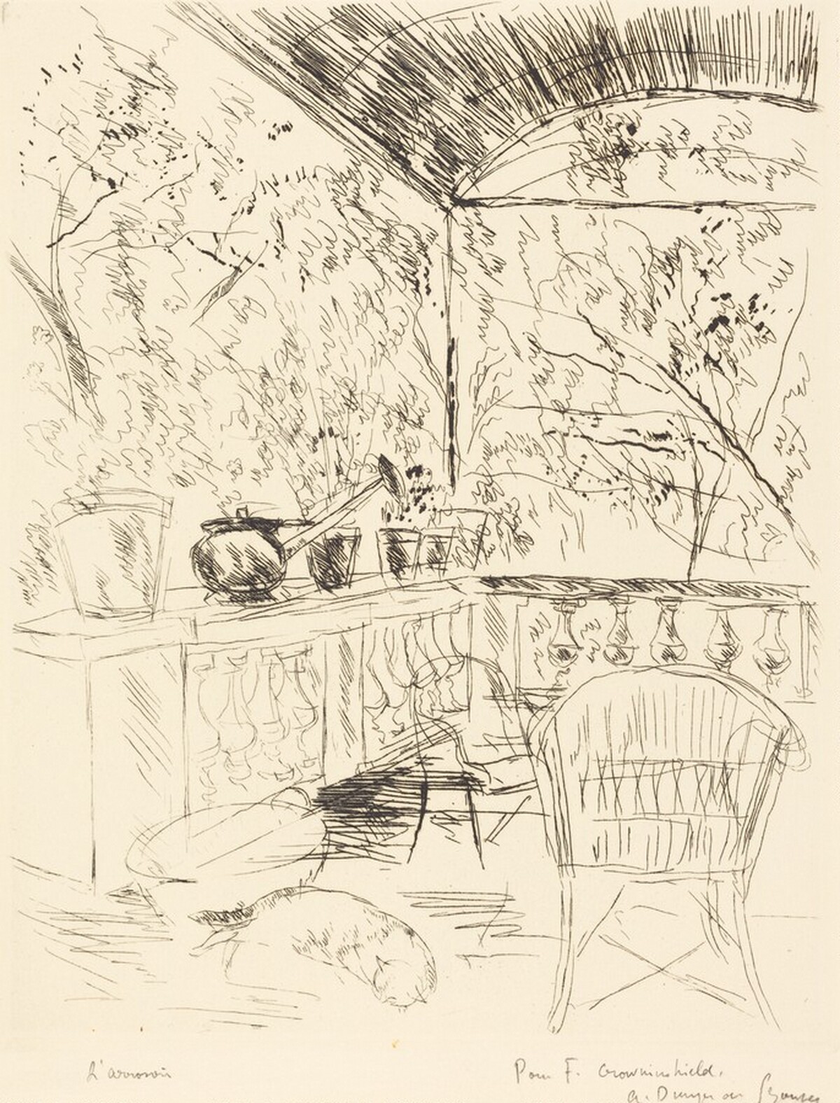 L'arrosoir by André Dunoyer de Segonzac