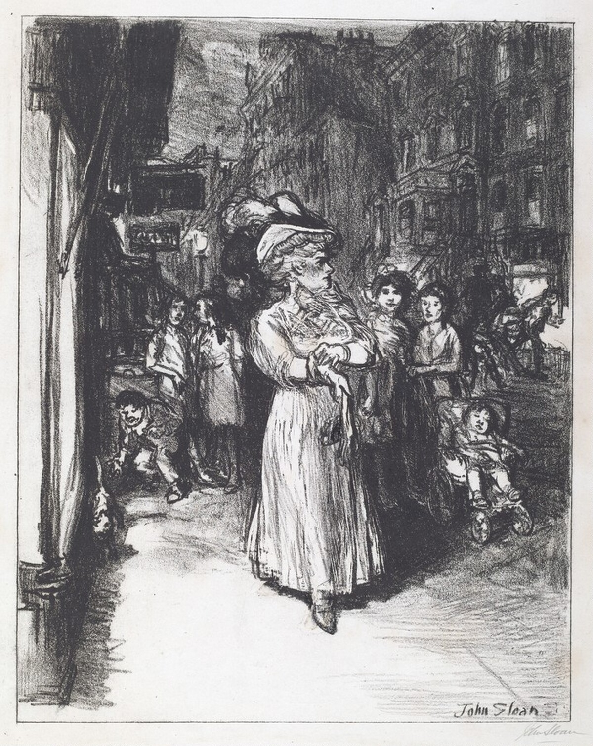 Sixth Avenue and Thirtieth Street by John Sloan
