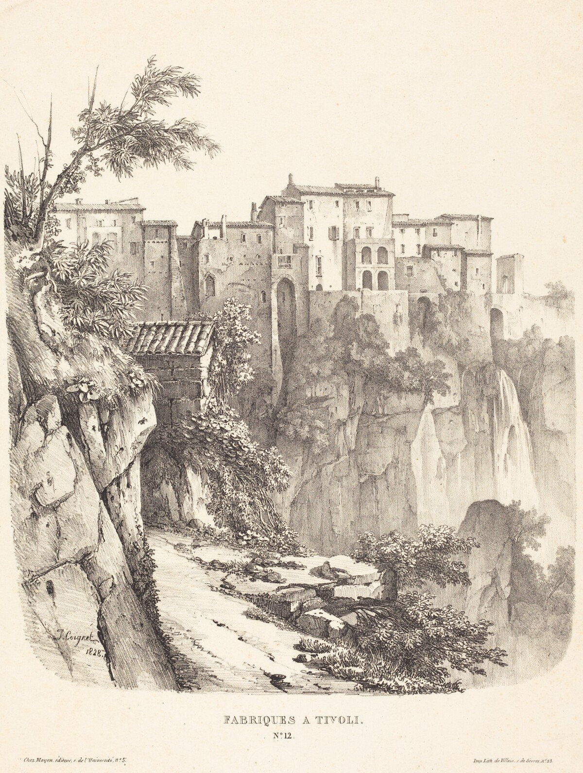 Fabriques à Tivoli (Buildings at Tivoli) by Jules Coignet