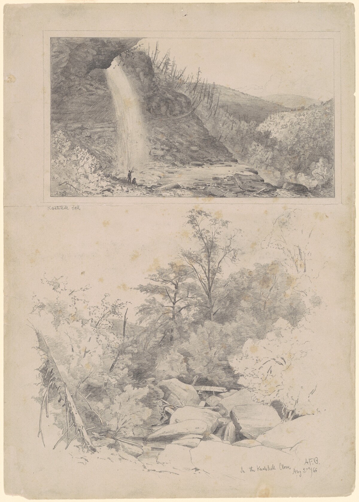 Kaatskill Fall; and In the Kaatskill Clove by Andrew Fisher Bunner