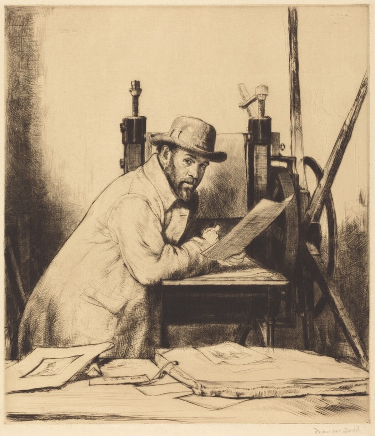 Bone at the Press by Francis Dodd